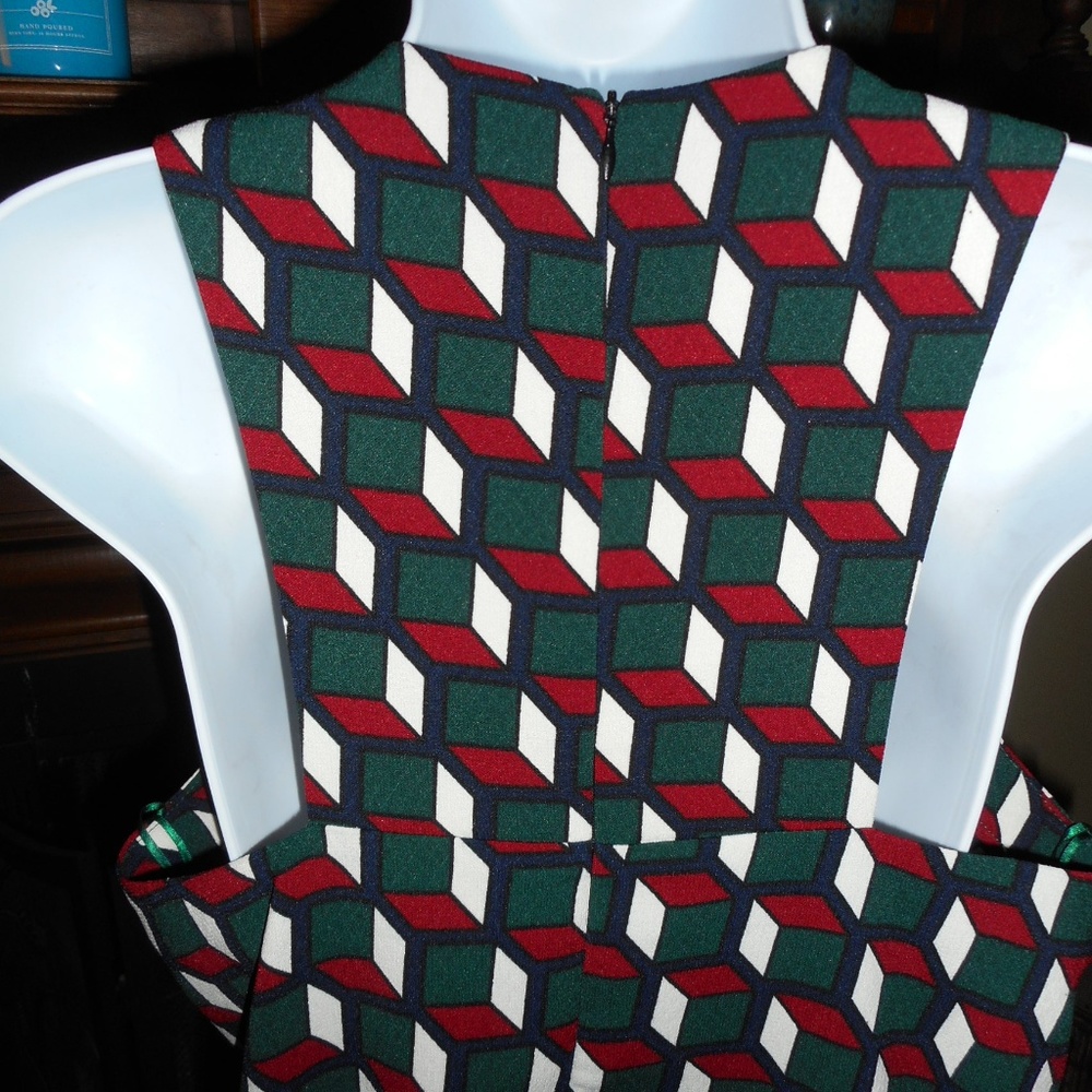 NWT Esley Modcloth retro geometric print dress POCKETS!!, M - Picture 6 of 6